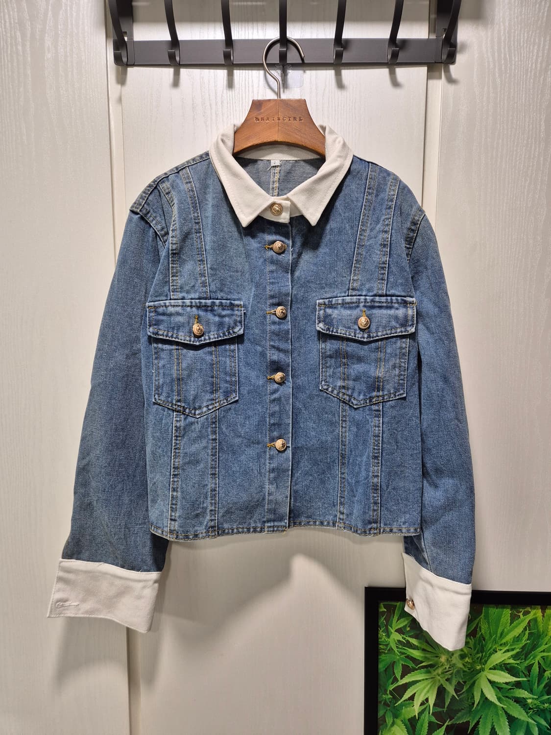 데님 크롭 자켓 상품이미지1