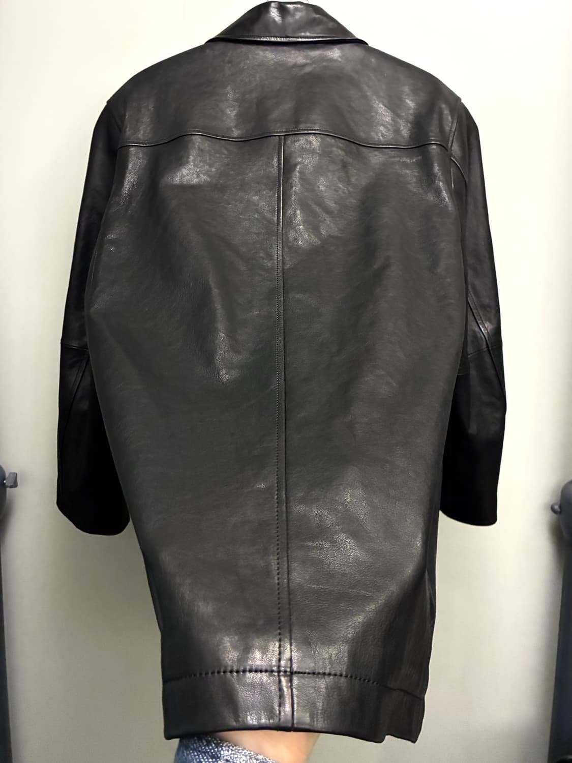 (XS)Dunst 던스트 유니섹스 램스킨 하프 카코트 레더자켓 상품이미지7