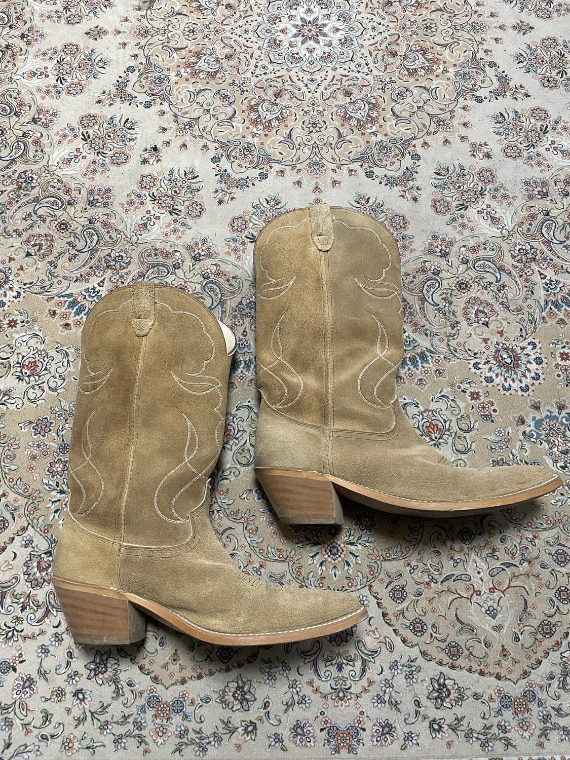 스웨이드 웨스턴부츠 10.5D 상품이미지1