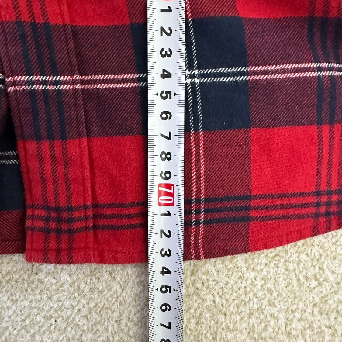 M 타미진스 레드 체크 긴팔 0323D 상품이미지7