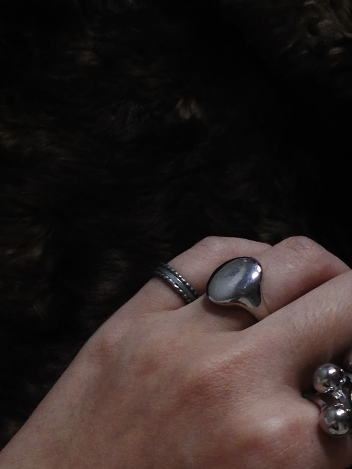 Oval Silver Open Ring 상품이미지1