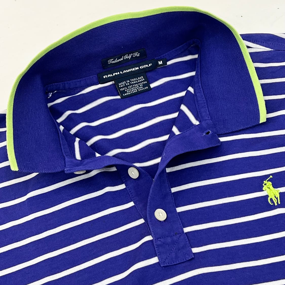 폴로 랄프로렌 스트라이프 반팔 카라티 M 상품이미지5