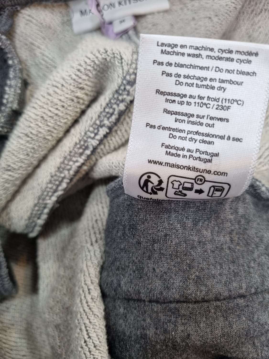 메종키츠네 폭스 헤드 스웻 쇼츠 그레이 M 상품이미지7