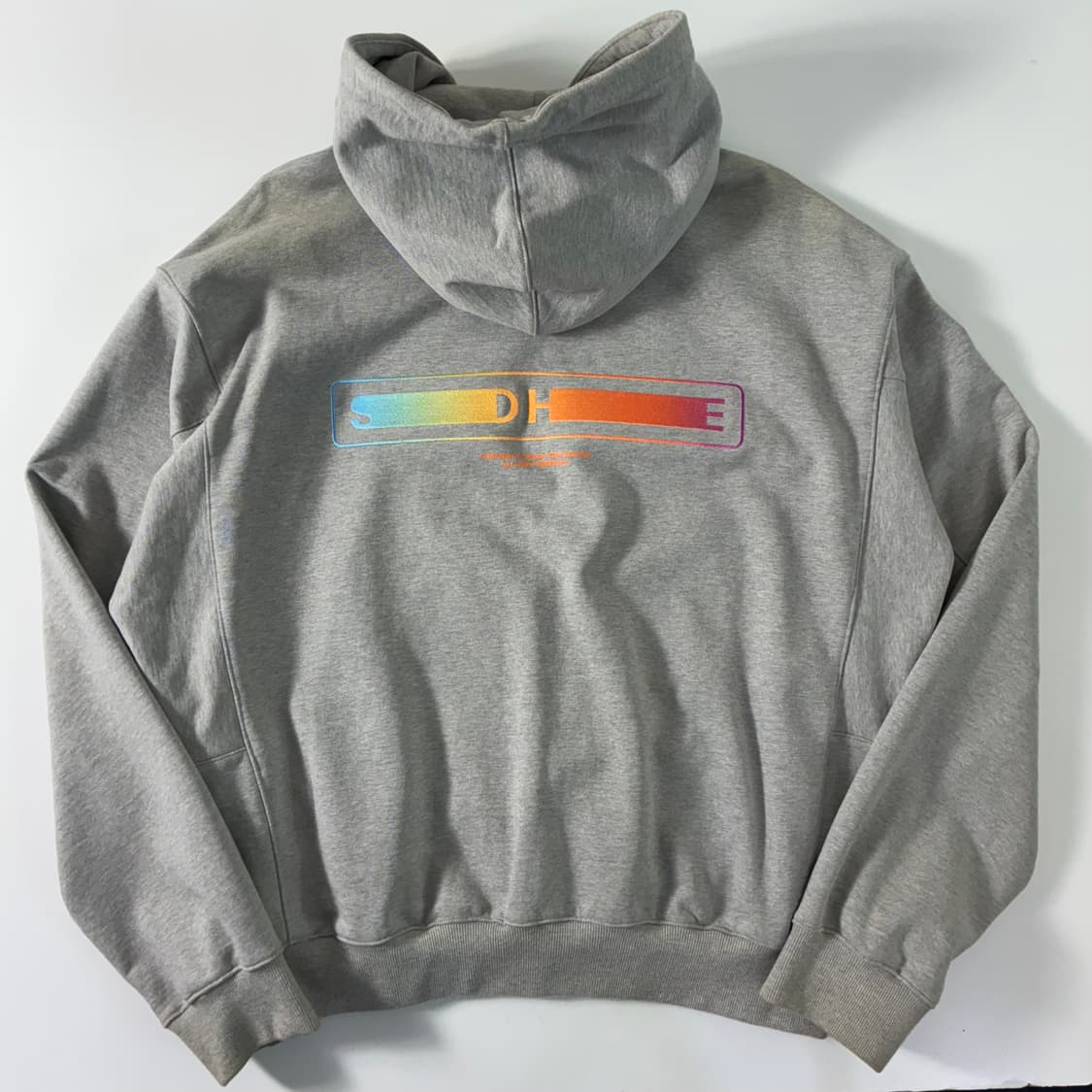 Solid  솔리드 옴므 그레이 백로고 후드티   상품이미지2