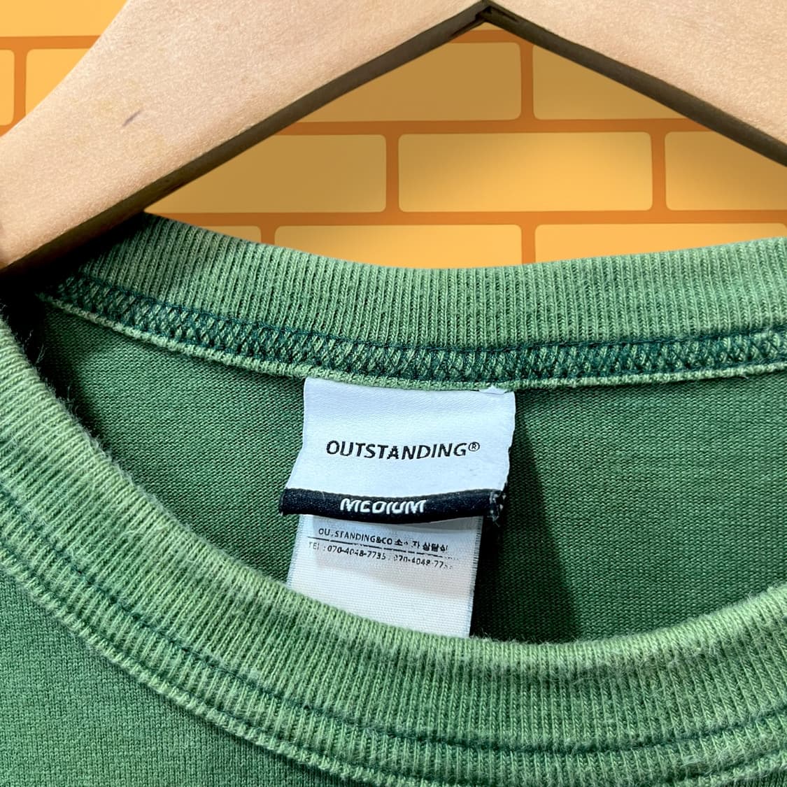 아웃스탠딩 USA 프린팅 반팔 티 (L) 상품이미지4