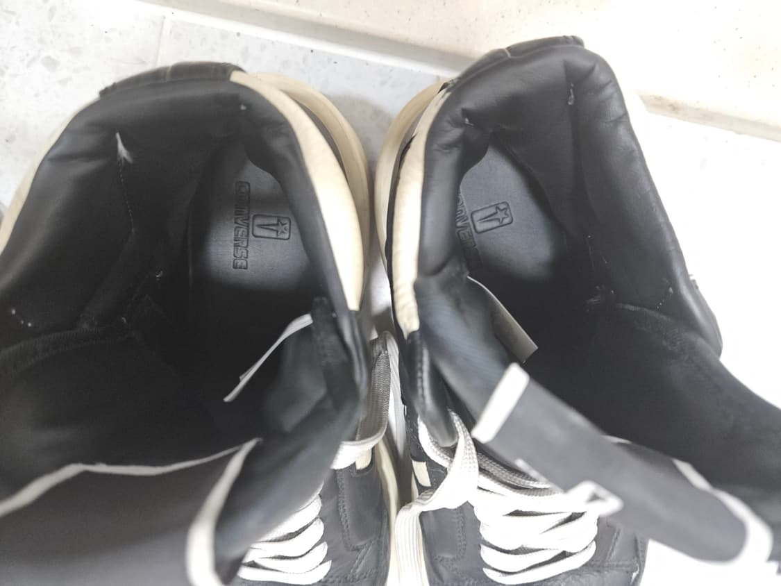 릭오웬스 컨버스 터보웨폰 블랙 크림 295 상품이미지5
