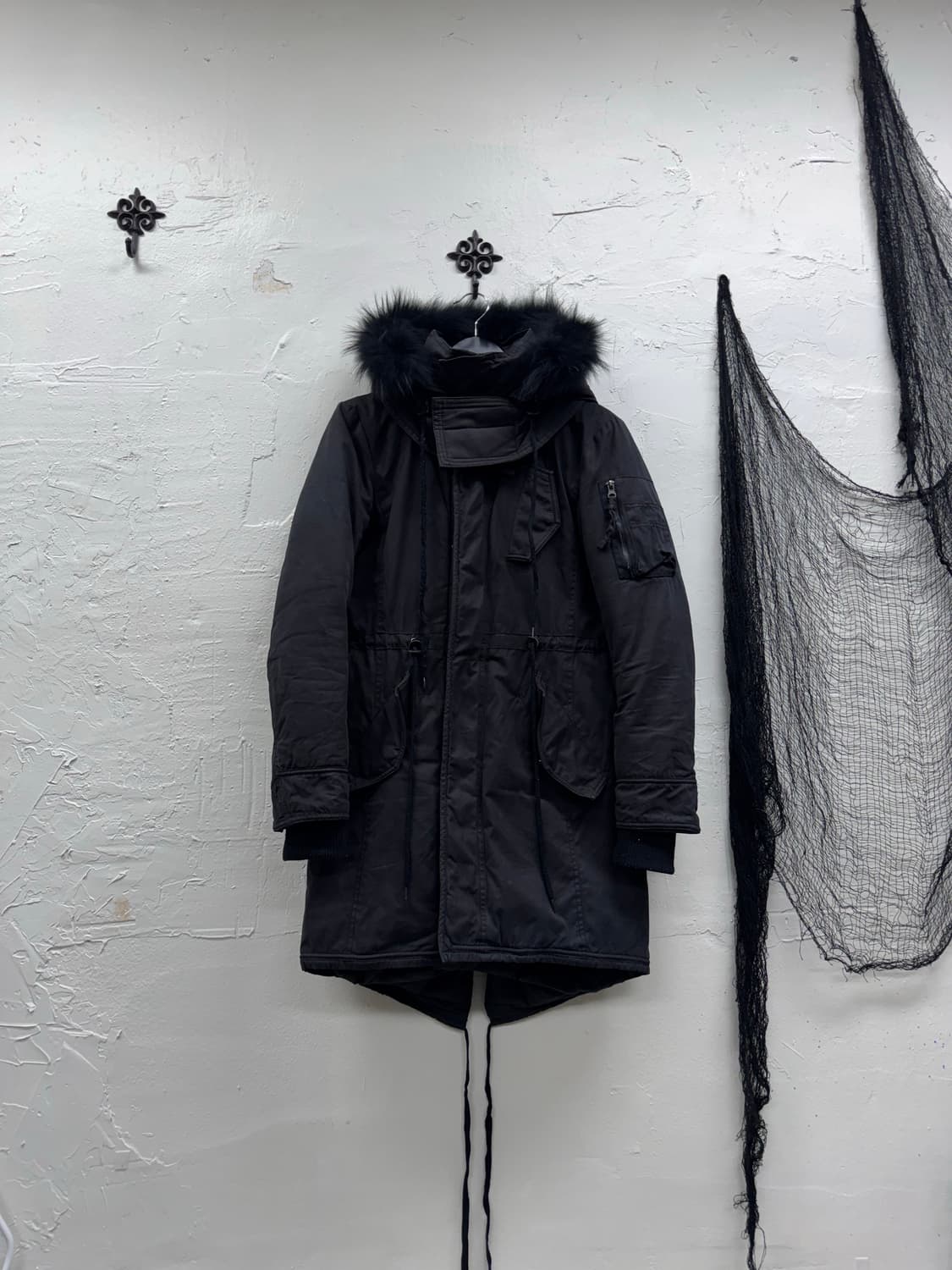 Buffalo bobs 00s trimming fur mods coat 상품이미지2