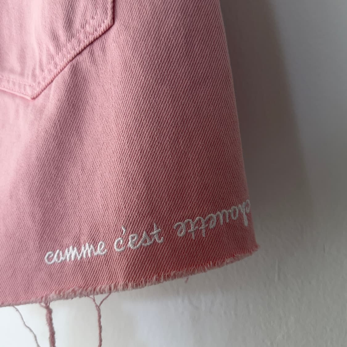 [30] 럭키슈에뜨 핑크 데님 반바지 상품이미지6