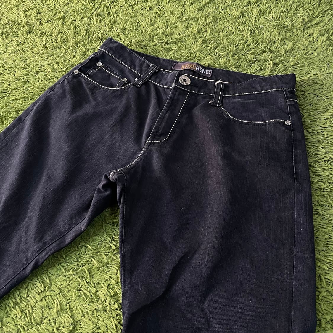 에비수 백로고 데님팬츠 상품이미지3