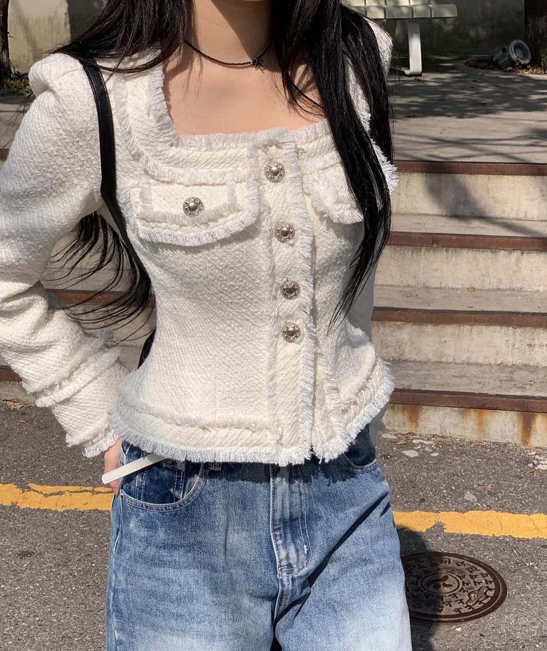 모디무드 트위드 자켓 상품이미지1