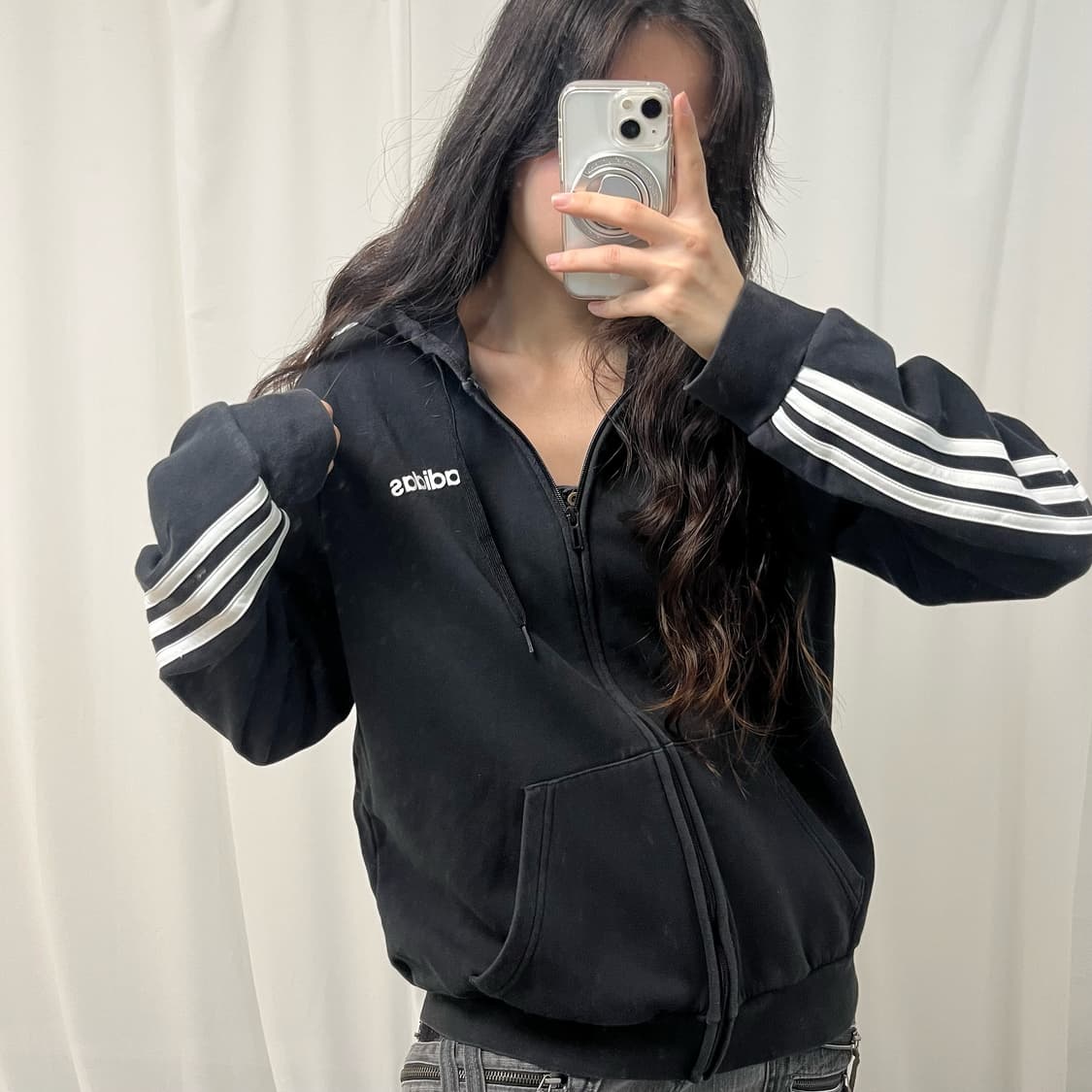 Adidas hood zip-up 상품이미지2