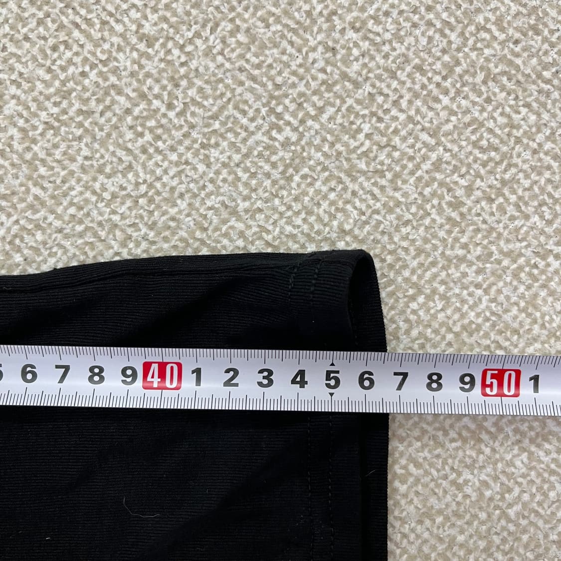 F 빈티지 여성 트임 블랙 긴팔 티셔츠 0123M 상품이미지5