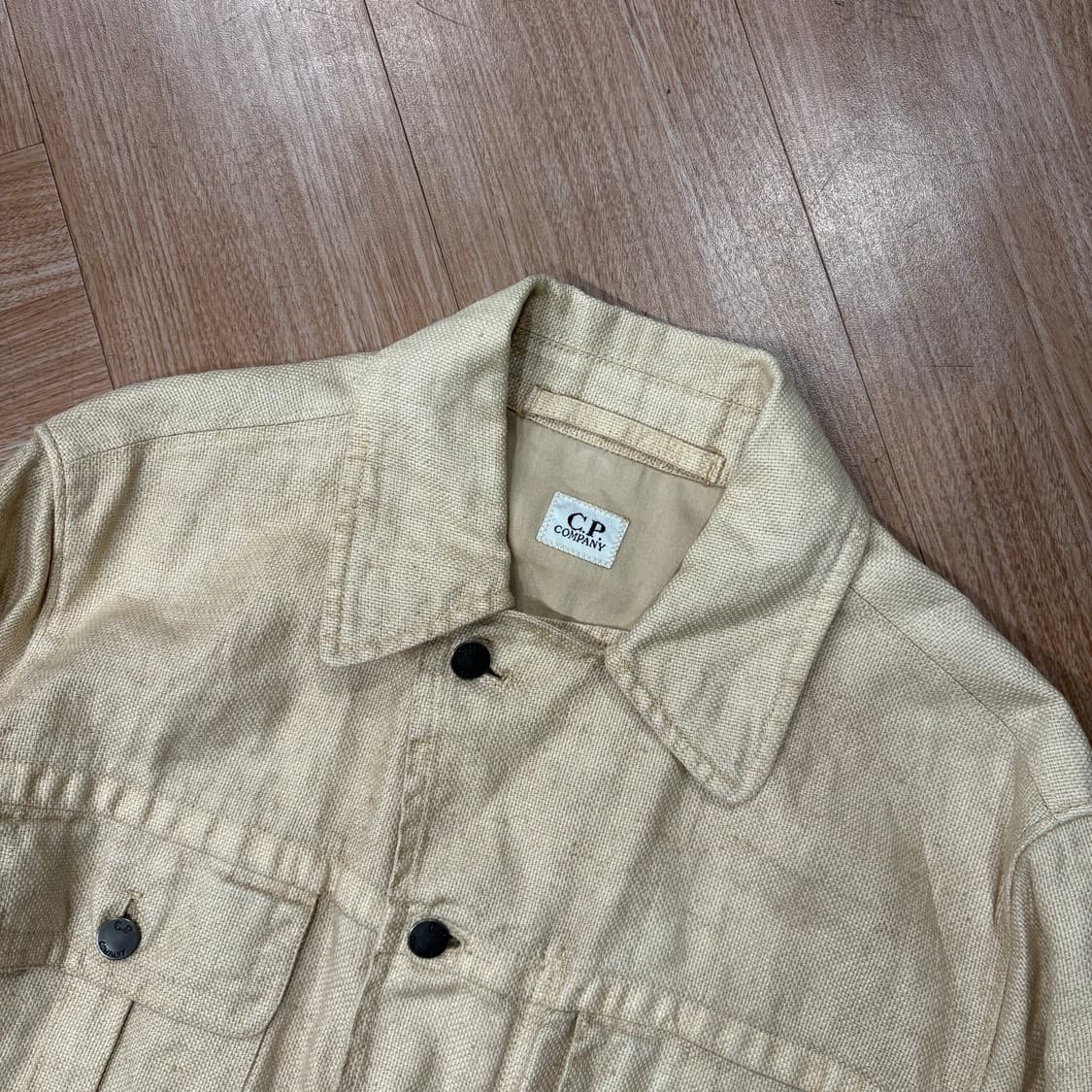 씨피컴퍼니 리넨 라이트 베이지 필드 자켓 상품이미지5