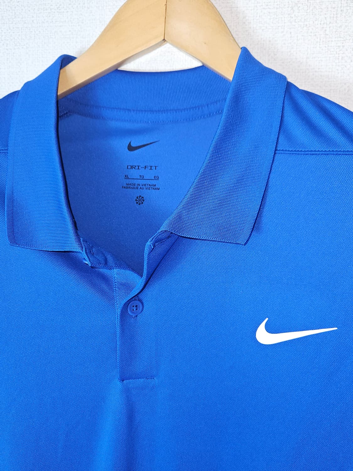 나이키 신형 드라이핏 기능성 긴팔 카라티 폴로 블루 XL (새상품) 상품이미지3