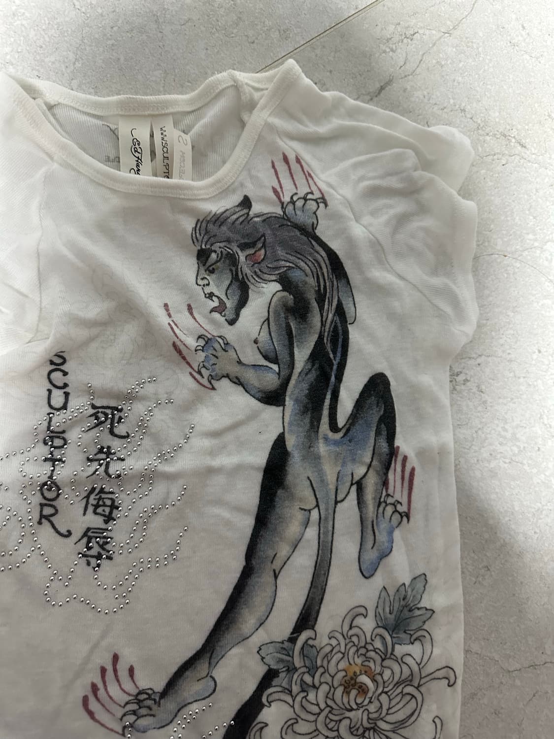 스컬프터 에드하디 반팔 티셔츠 s 상품이미지2