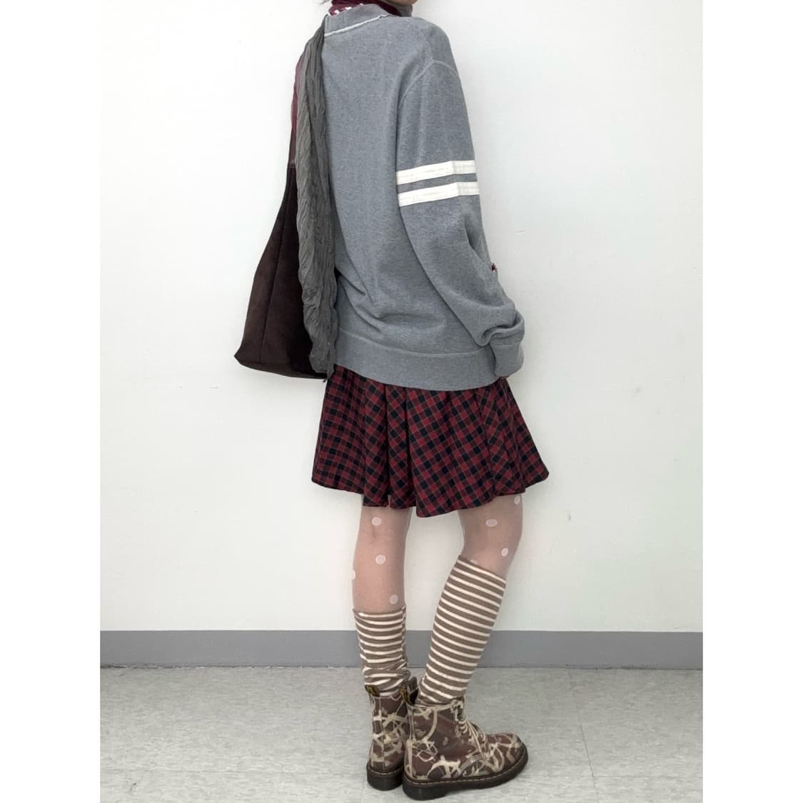 빈티지 빔즈 하트 그레이 가디건 상품이미지5