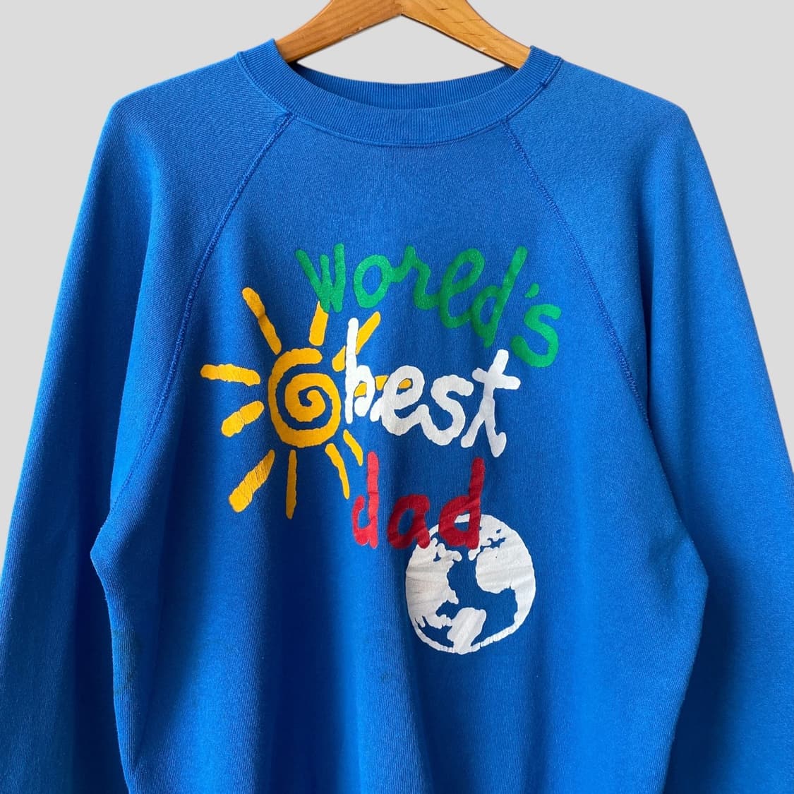 (L)90s 툴텍스 World's Best Dad 스웨트셔츠 맨투맨 상품이미지2