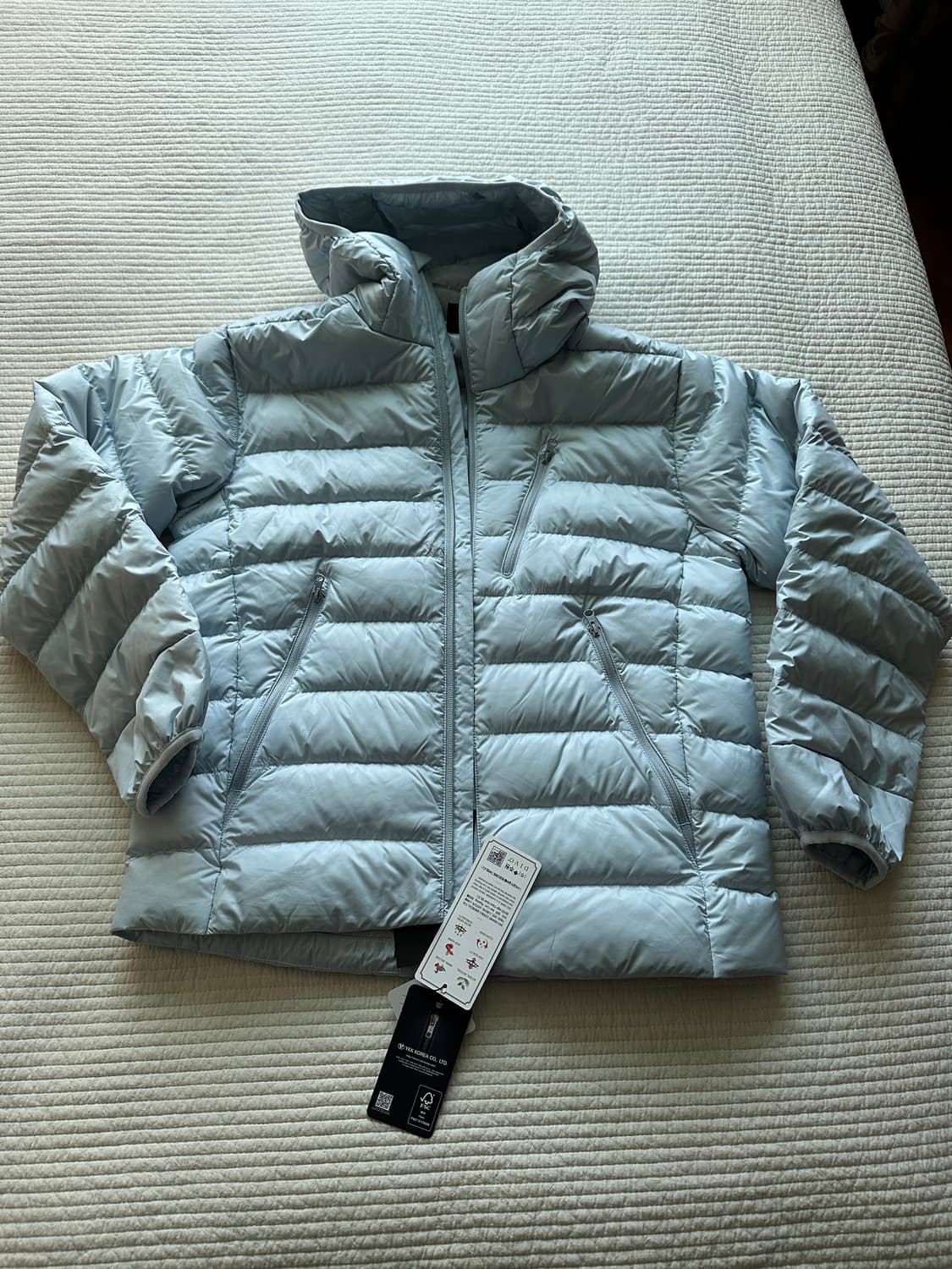 새상품) 무탠다드 경량패딩 클라우디 블루 S 사이즈 팝니다 상품이미지2