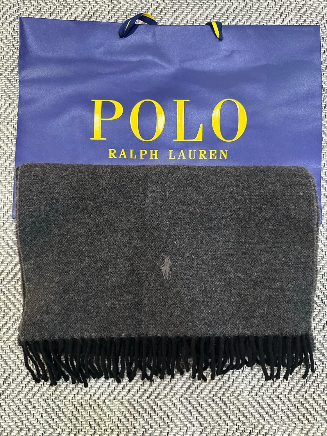 폴로 리버시블 케시미어 머플러 상품이미지2