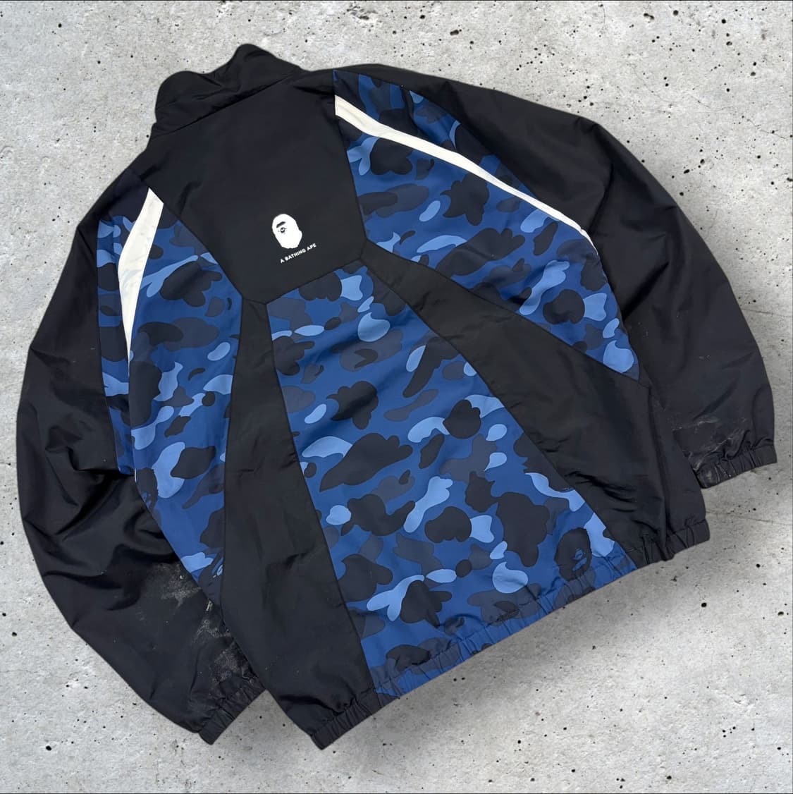 [XL] 베이프 A Bathing Ape 블루 카모 트랙 자켓 B403 상품이미지2