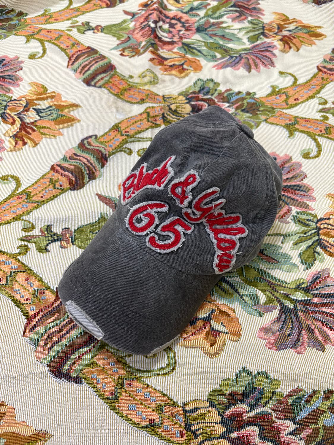 Rashan 그레이 빈티지 볼캡 상품이미지1