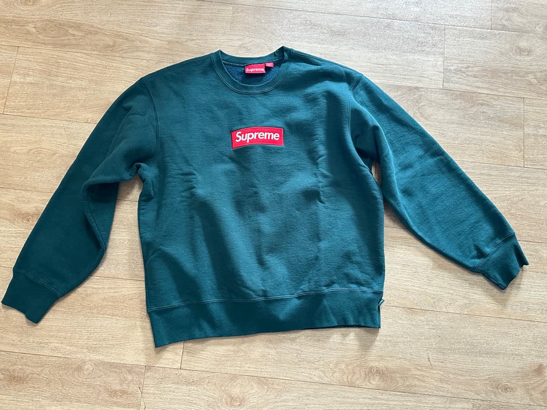 슈프림 박스로고 맨투맨 다크파인 상품이미지1