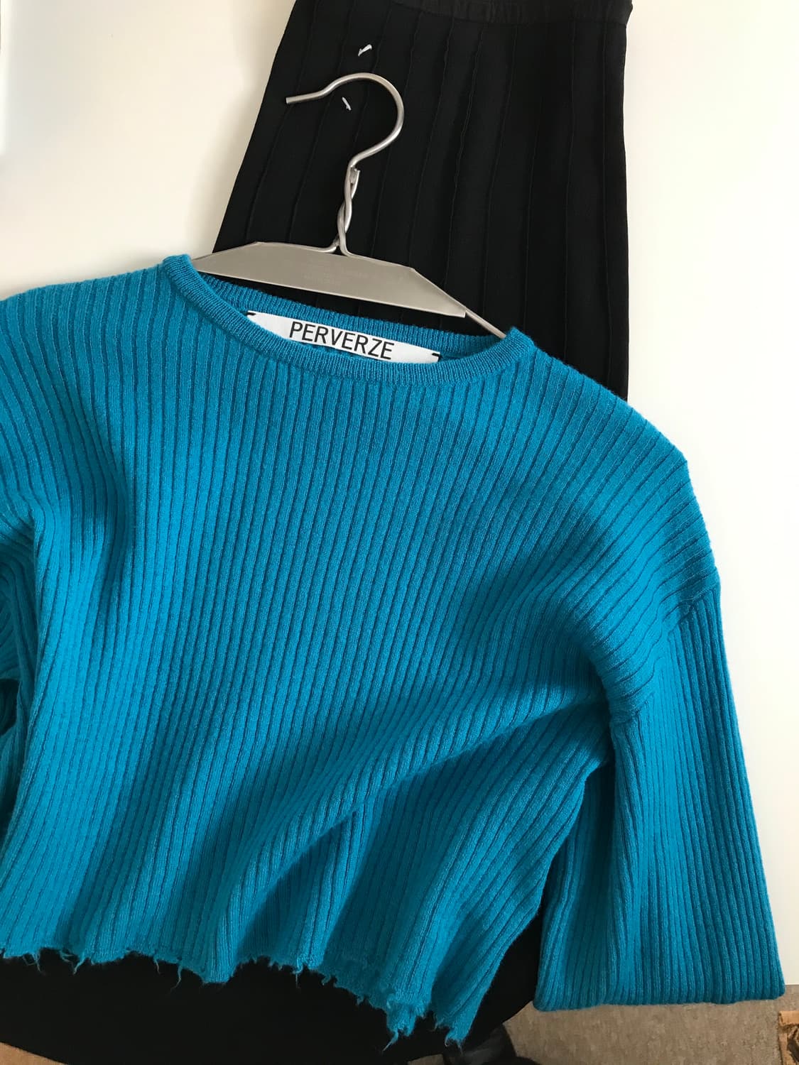 blue crop knit 상품이미지2