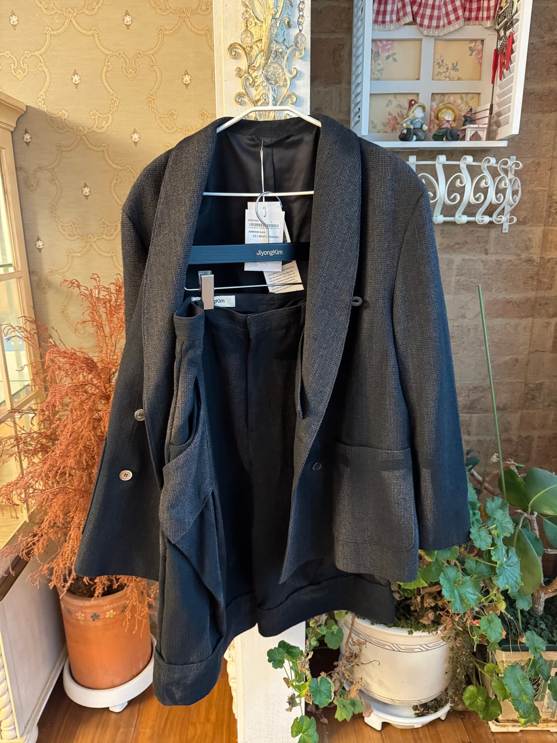 지용킴 25SS 숄 카라 테일러드 블레이저 셋업 상품이미지2