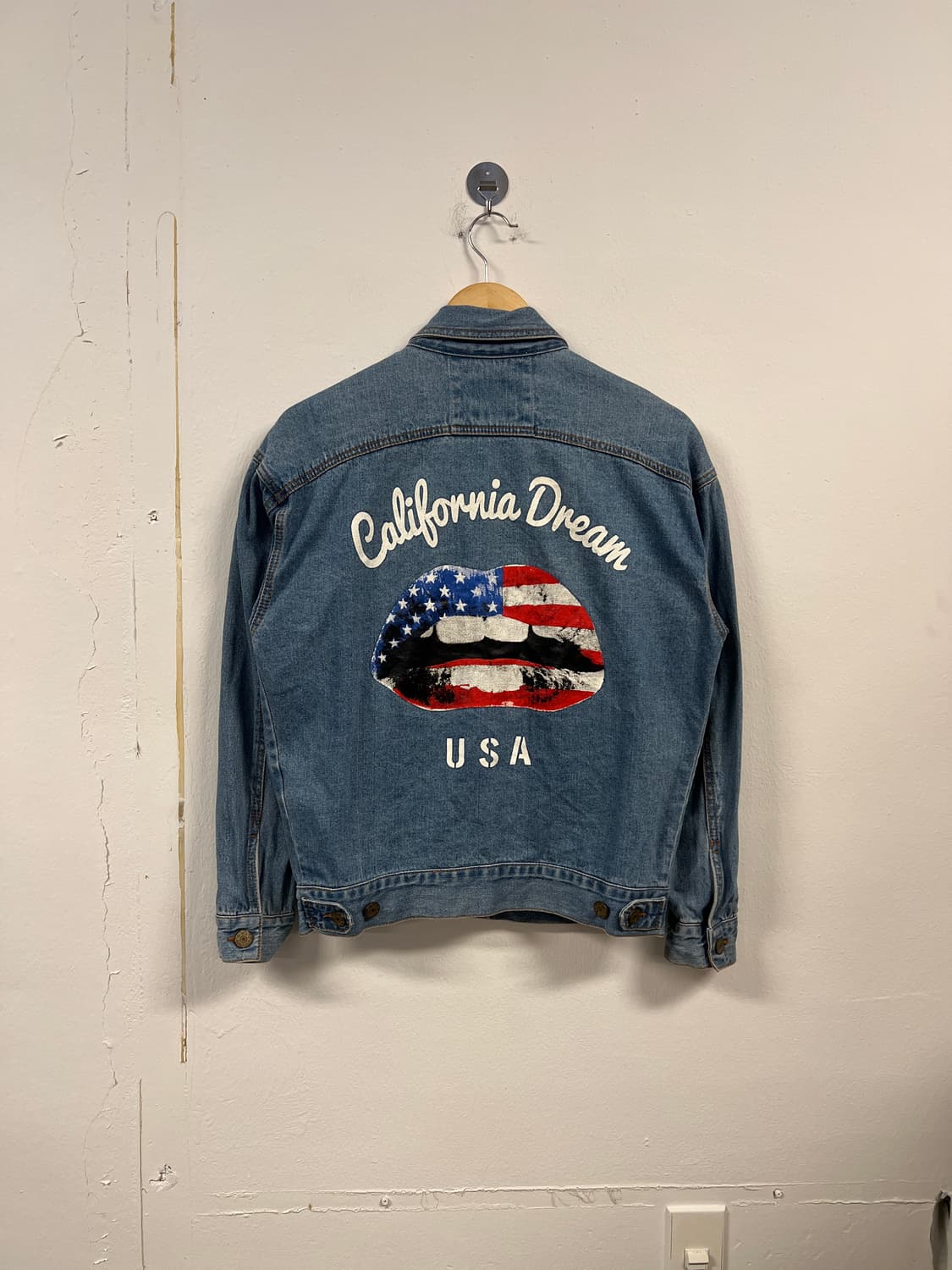 L) GUESS 캘리포니아 드림 USA 프린팅 데님 자켓 O245 상품이미지3