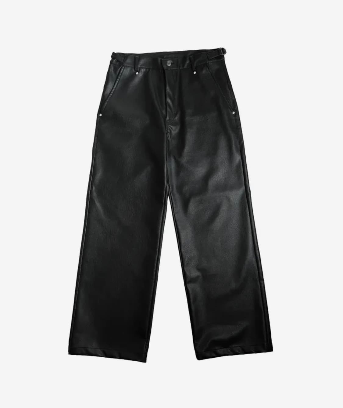 설라노 x 탄산마그네슘 드롭 백포켓 레더팬츠 상품이미지1