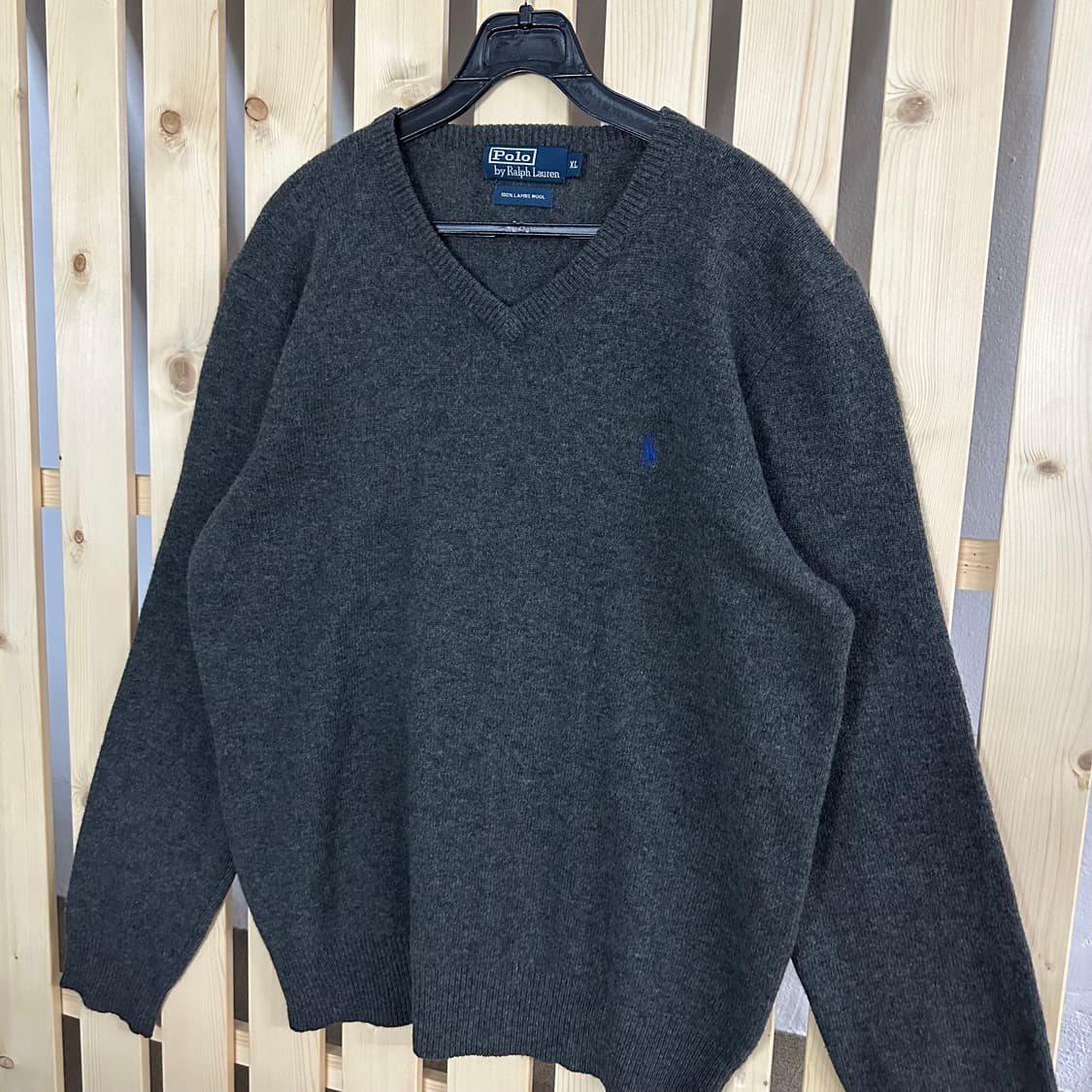 (XL) 폴로 랄프로렌 브이넥 차콜 브이넥 니트 상품이미지2