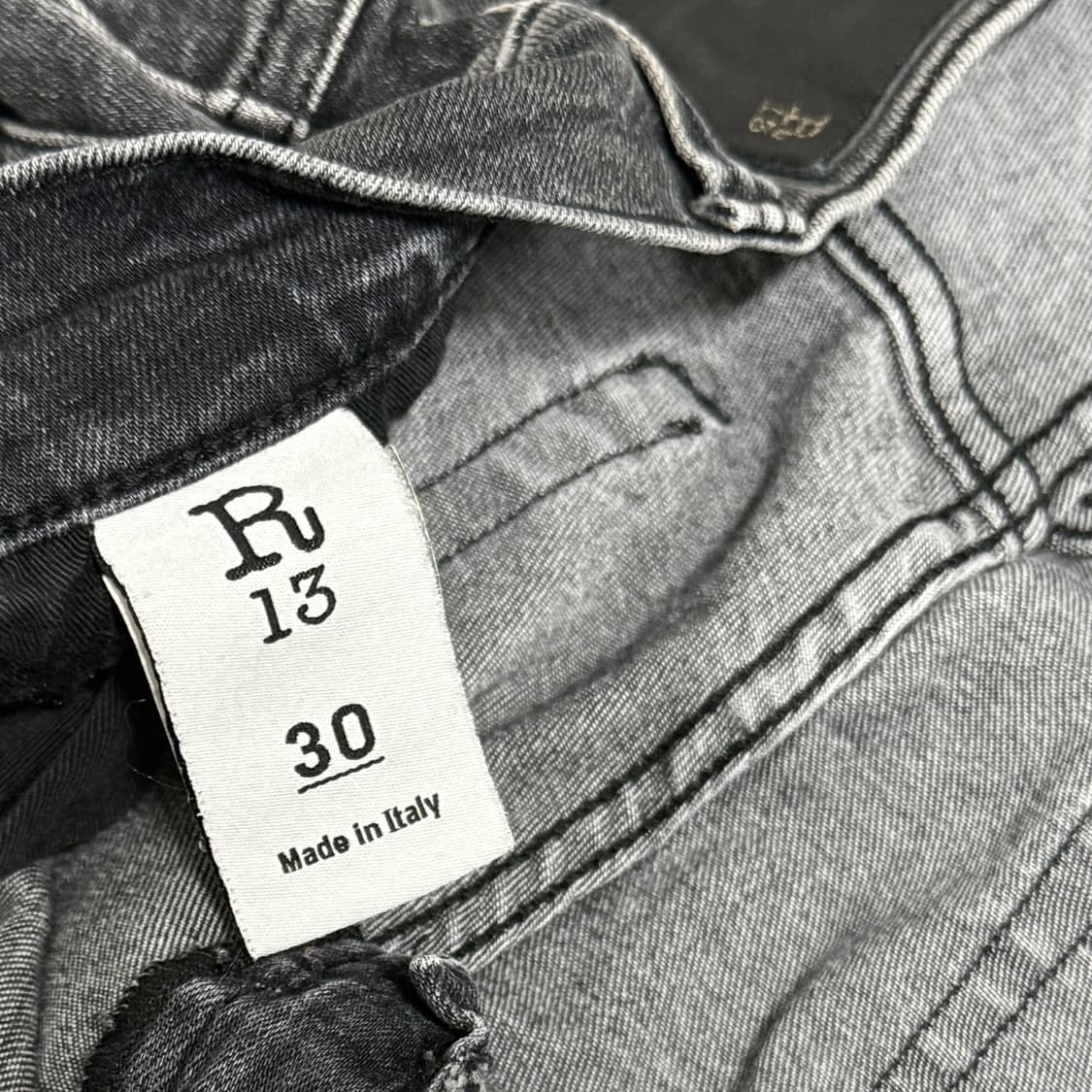 (국문탭) R13 스케이트 데님 그레이 30 상품이미지5