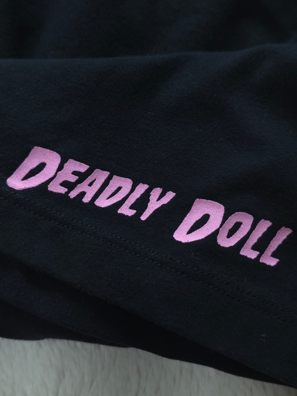 [L] 크롬하츠 데들리돌 바이커 쇼츠 반바지 블랙 상품이미지5