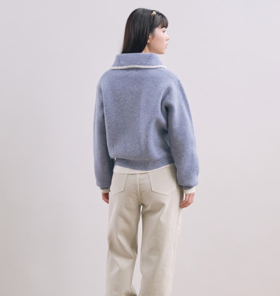 커버낫 우먼 플러피 집업가디건 상품이미지2