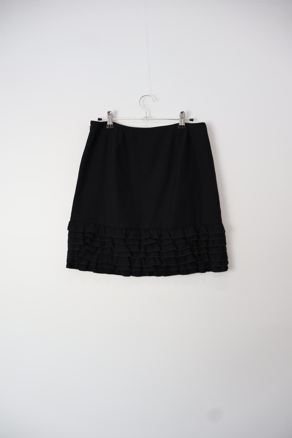 Jpn Black Ruffle Hem Skirt 상품이미지5
