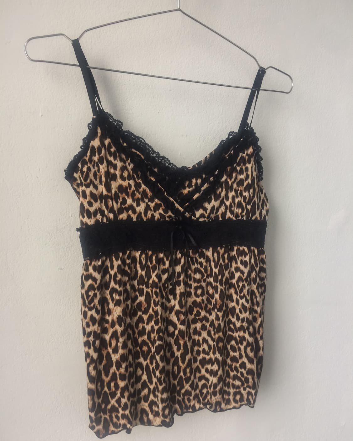 Leopard pattern lace sleeveless 상품이미지3