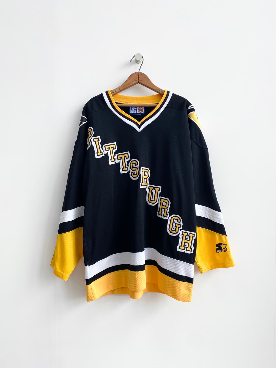 90's 스타터 NHL 피츠버그 펭귄스 하키 져지 상품이미지1