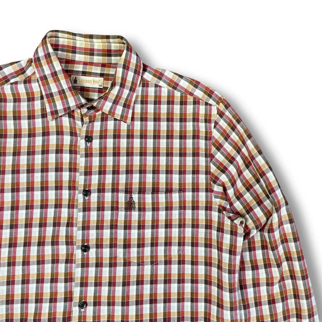 LONDON FOG 런던포그 체크 원포켓 긴팔 셔츠 100 상품이미지3