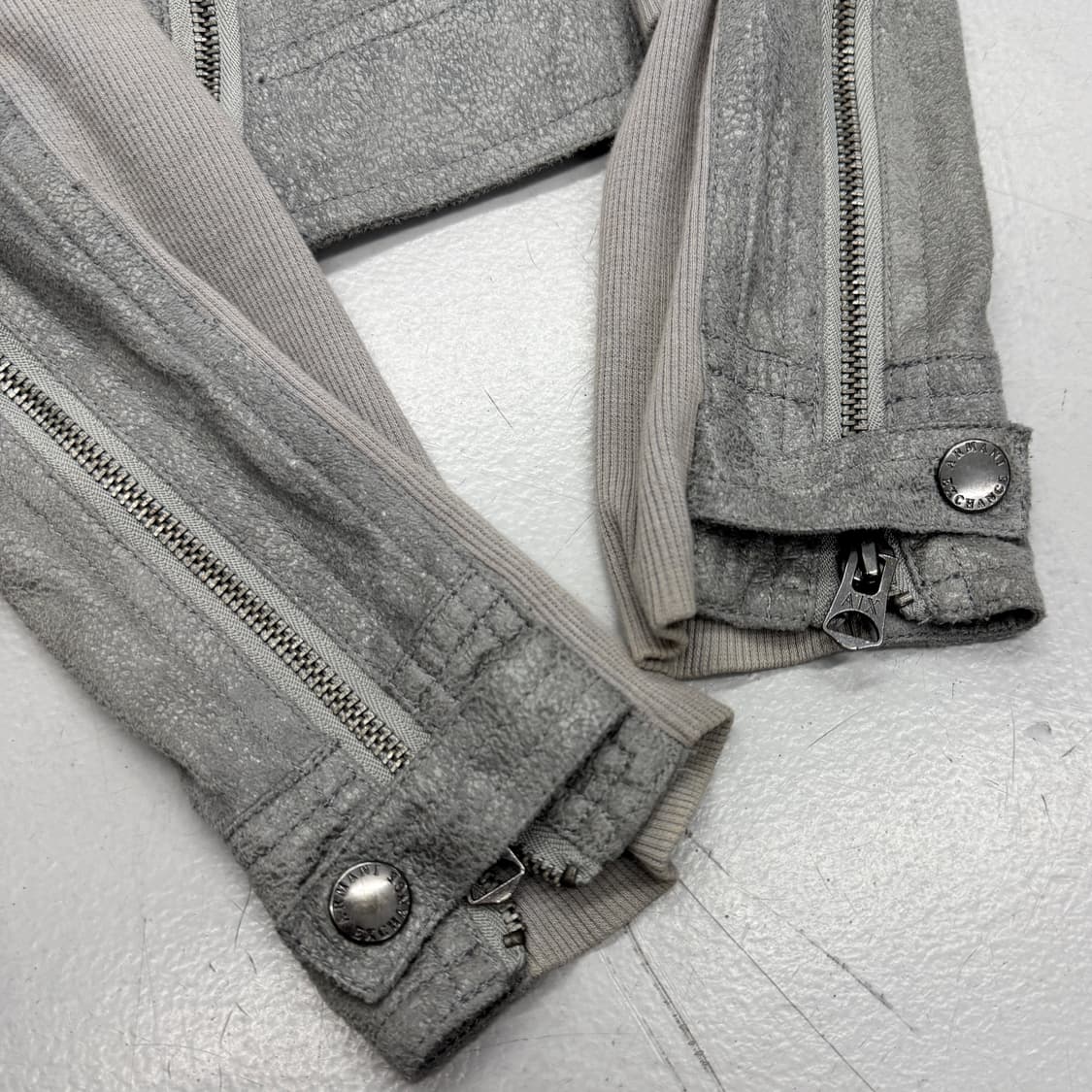 아르마니 익스체인지 릭오웬스맛 사선 바이커 자켓 상품이미지7