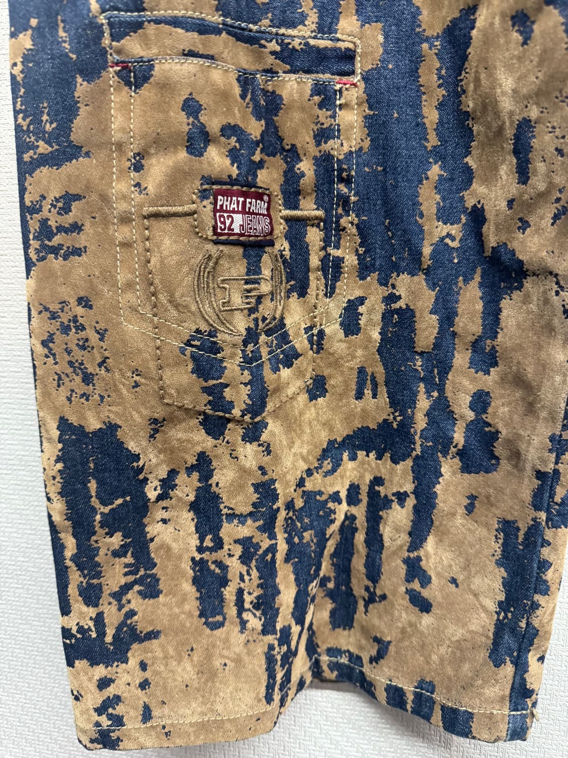 90's 팻팜 스웨이드 디테일 빈티지 데님팬츠 34사이즈 상품이미지5