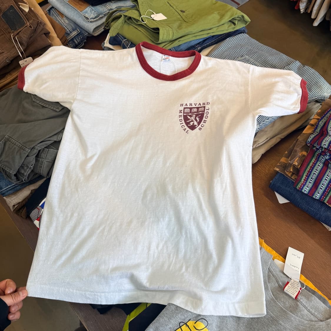 80S 챔피온 하버드 의대 로고 링거티 MADE IN USA XL 사이즈 상품이미지1