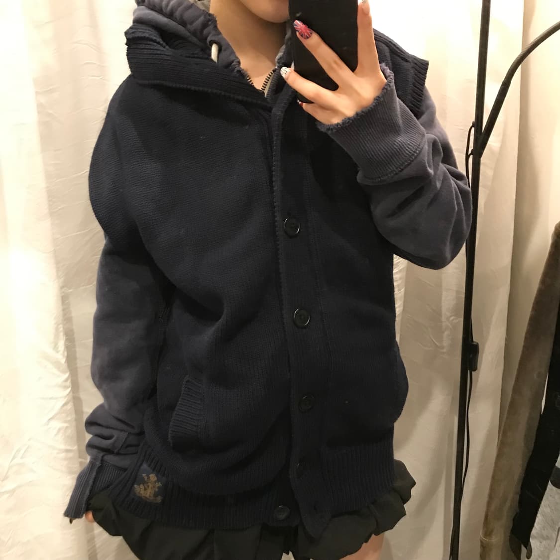 Polo Jeans 폴로진스 모리걸 숄카라 네이비 니트 베스트 상품이미지2