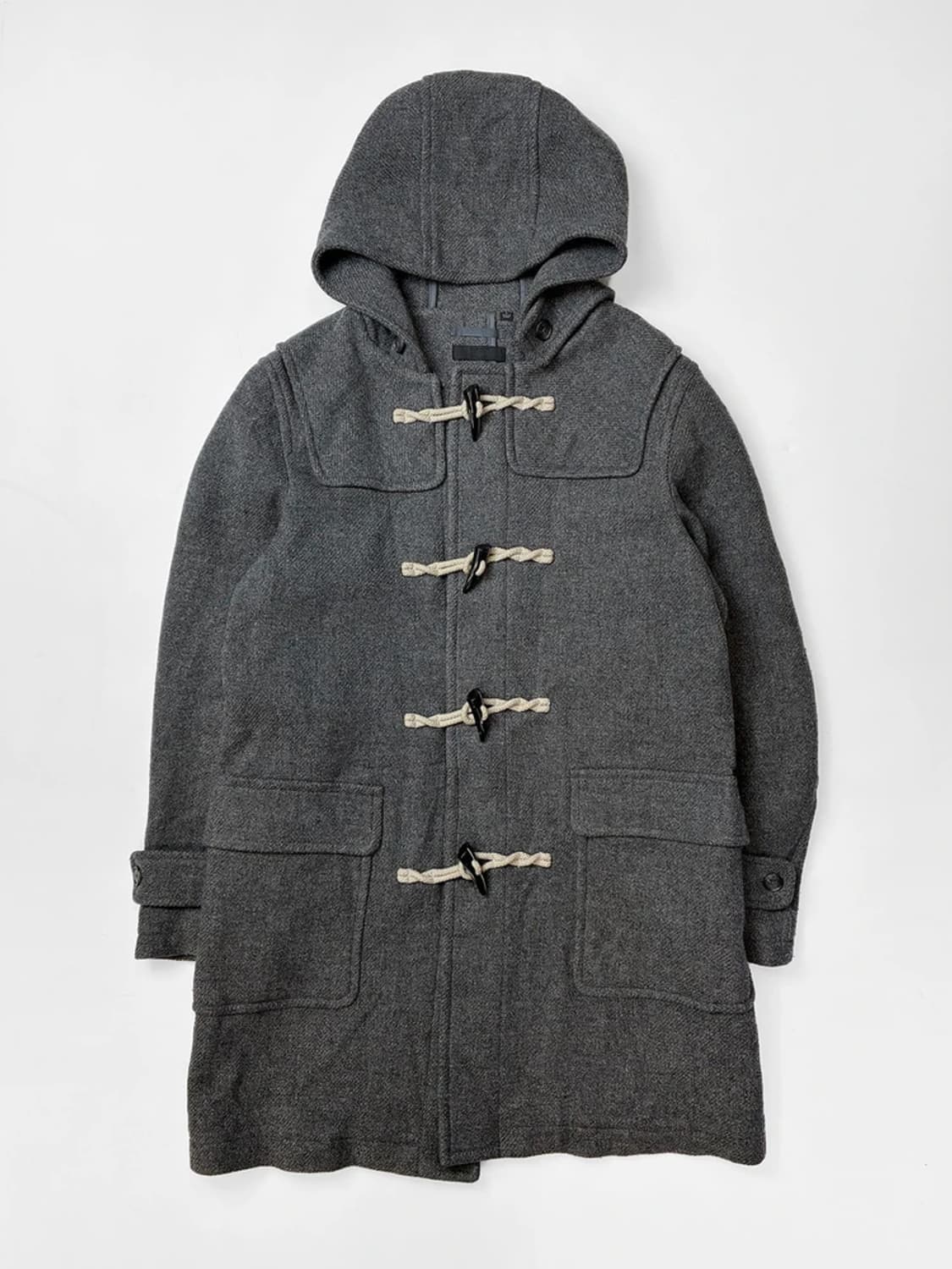 유니클로 울 헤링본 더플 코트 PN5551    상품이미지1