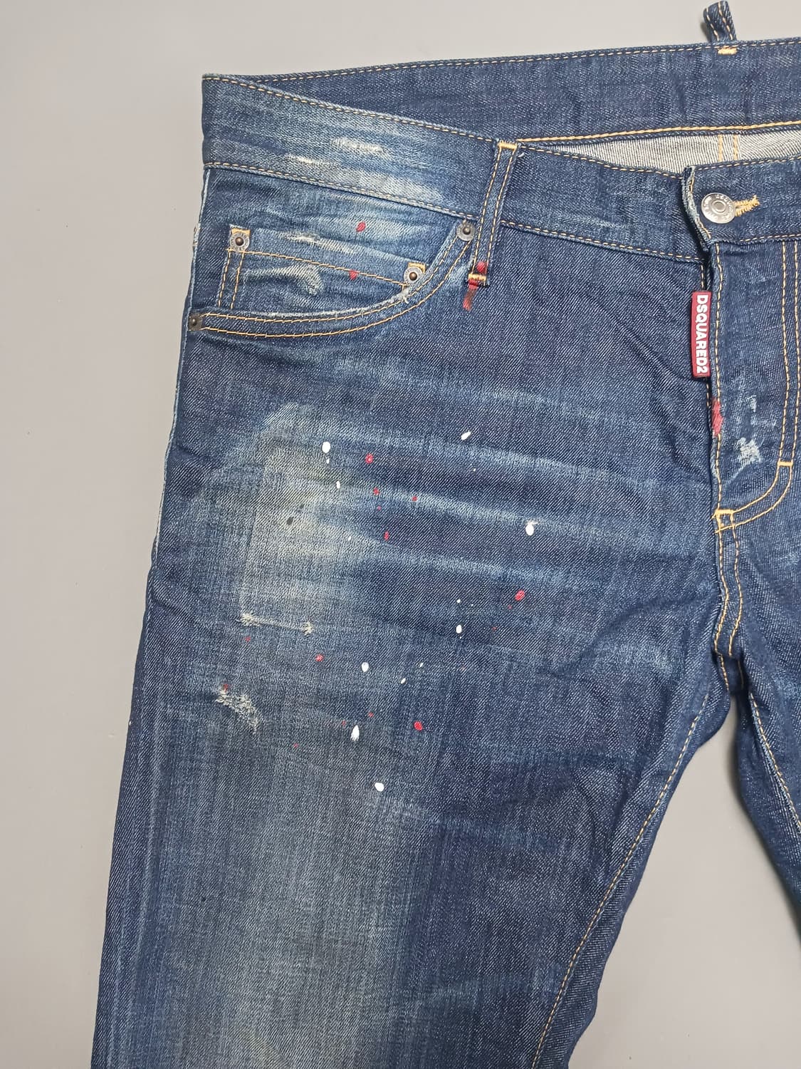 [36] 정품 디스퀘어드2 더티오일워싱 슬림진 청바지 상품이미지2