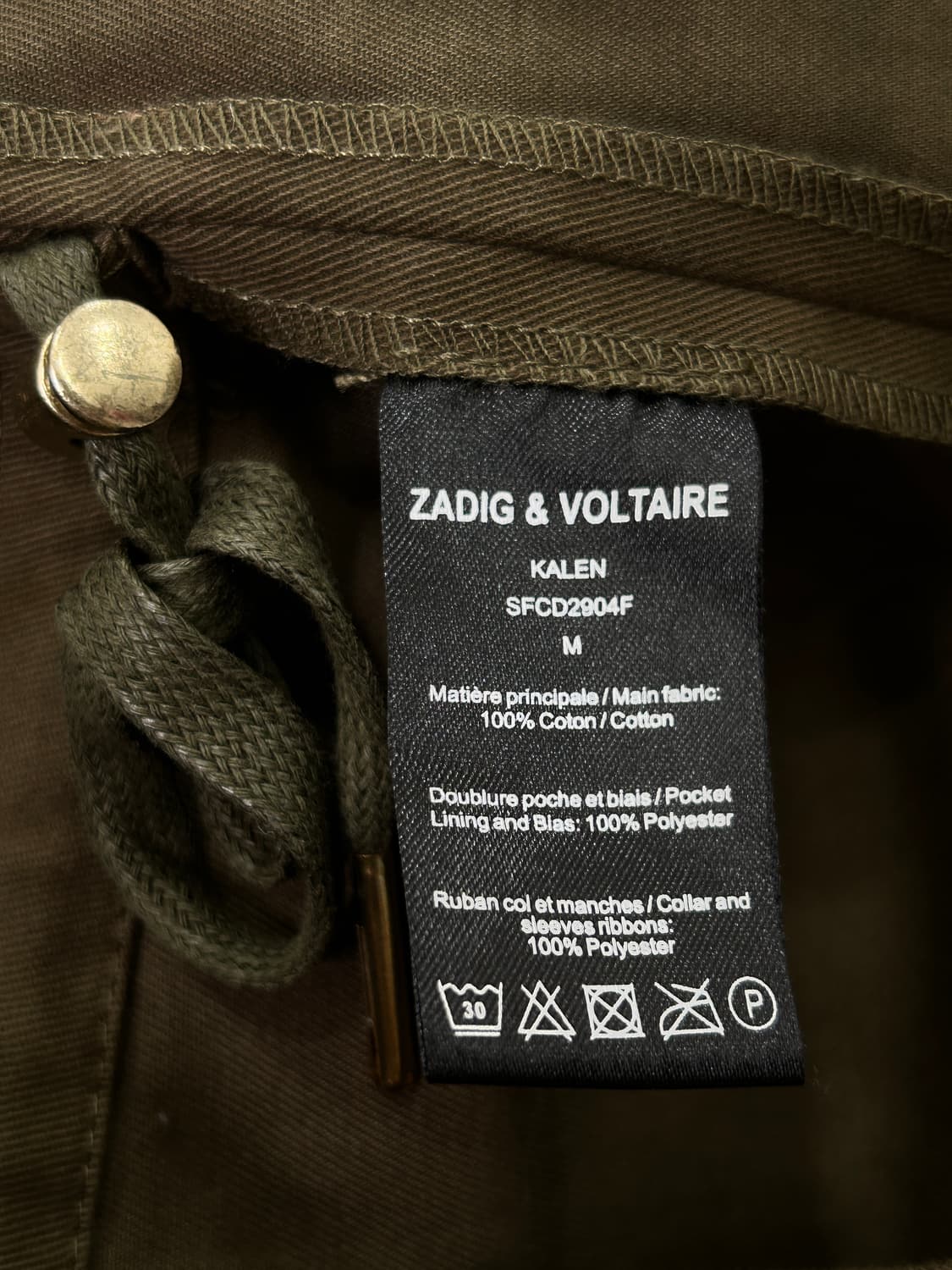 쟈딕앤볼테르 타투 자수 야상 자켓 여성 M 상품이미지7