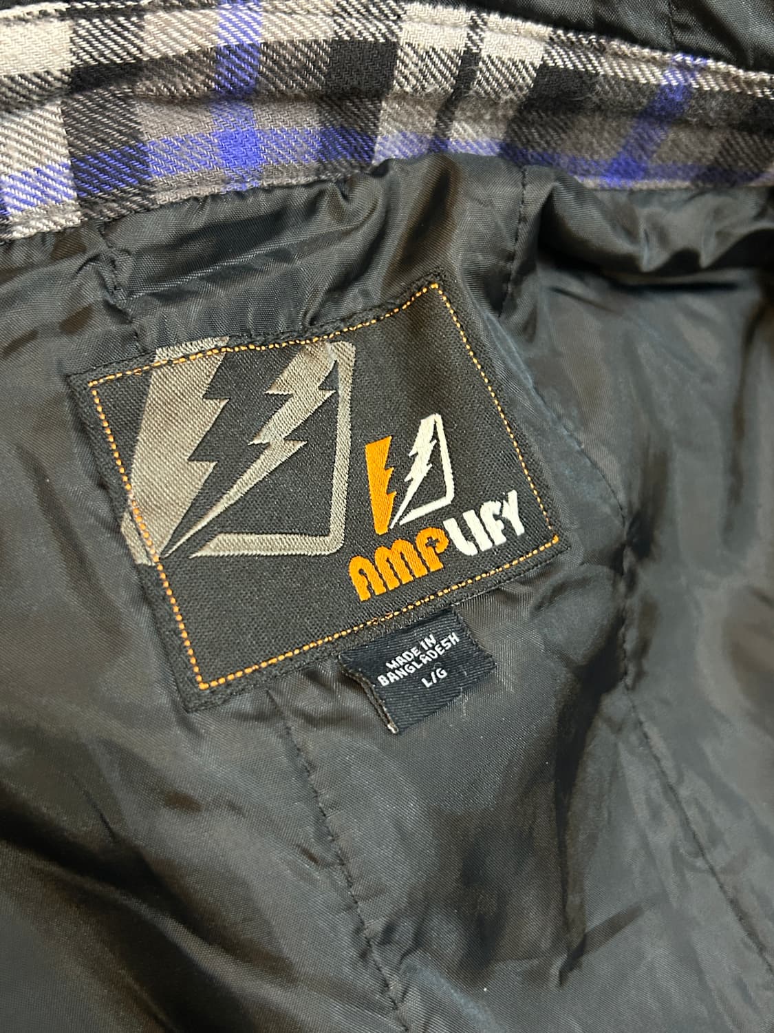 Amplify JPN 일본 빈티지 퀼팅 버튼 후드셔켓 자켓 버버리체크 상품이미지9