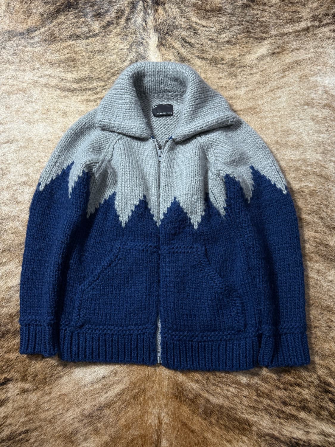 NUMBER (N)INE “Cowichan Knit Zip-Up 상품이미지1