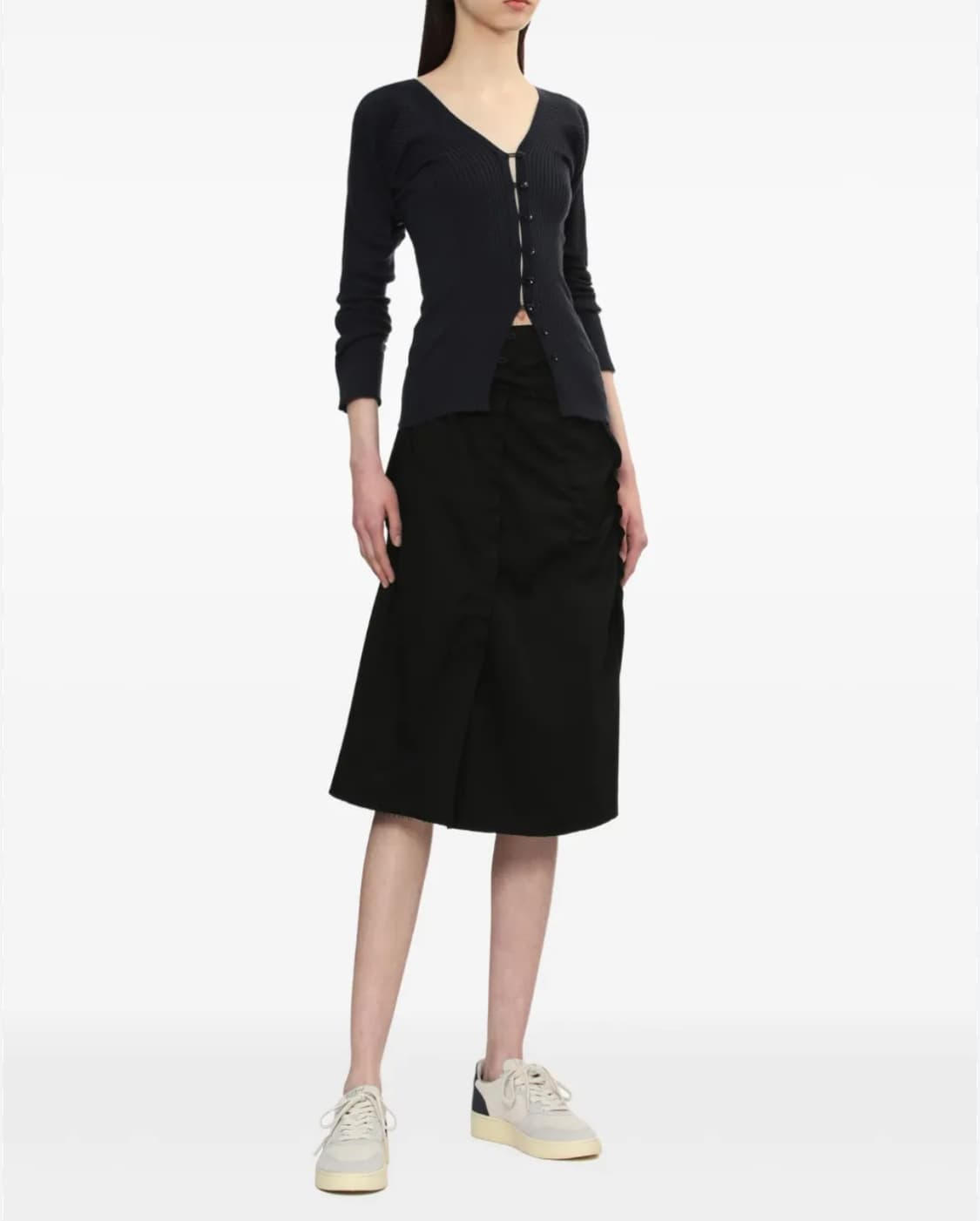 로우클래식 25FW 울 가디건 LW251KN02BK 블랙 상품이미지5