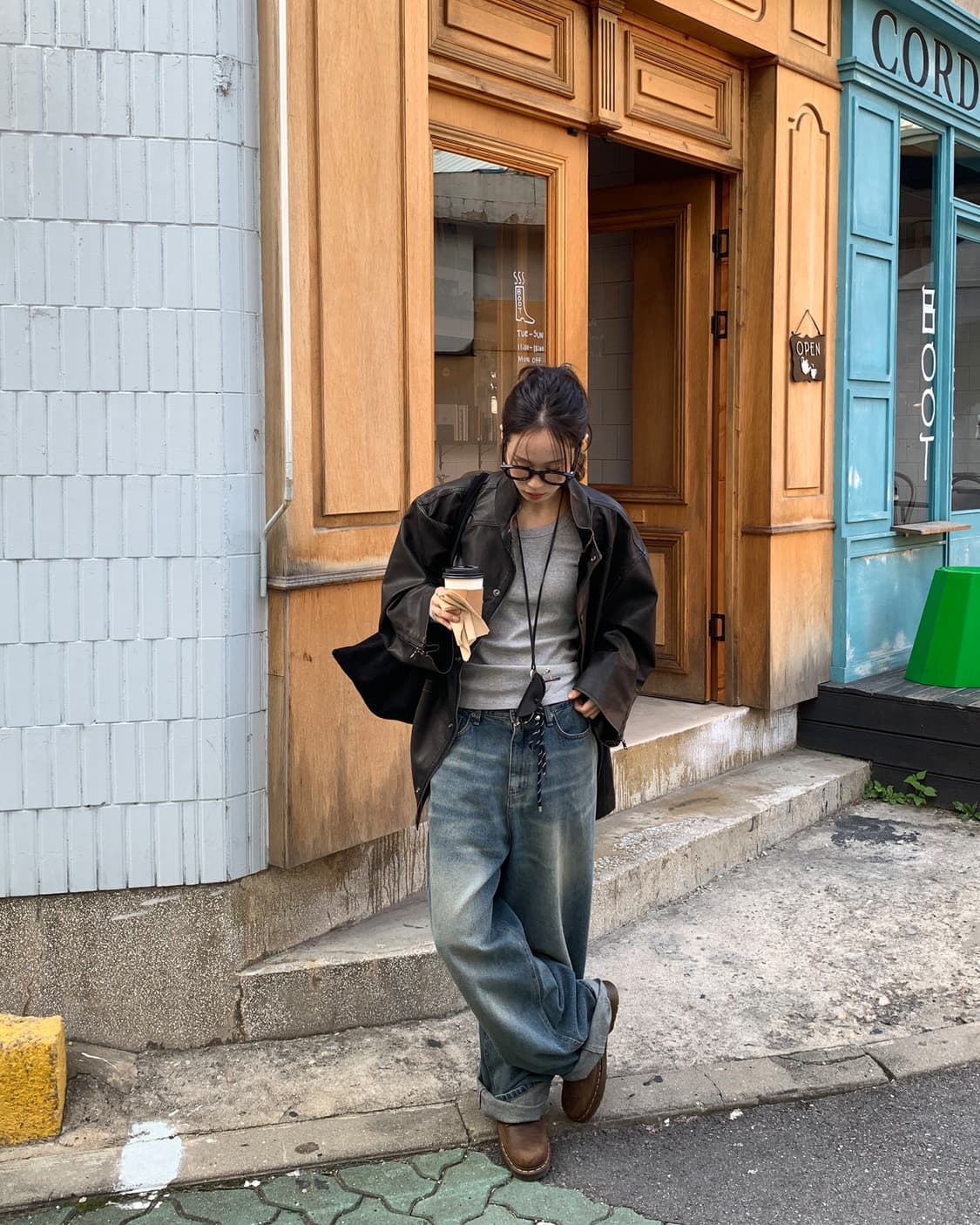 릿킴 레더 자켓 FORMER HALF LEATHER JACKET 상품이미지1