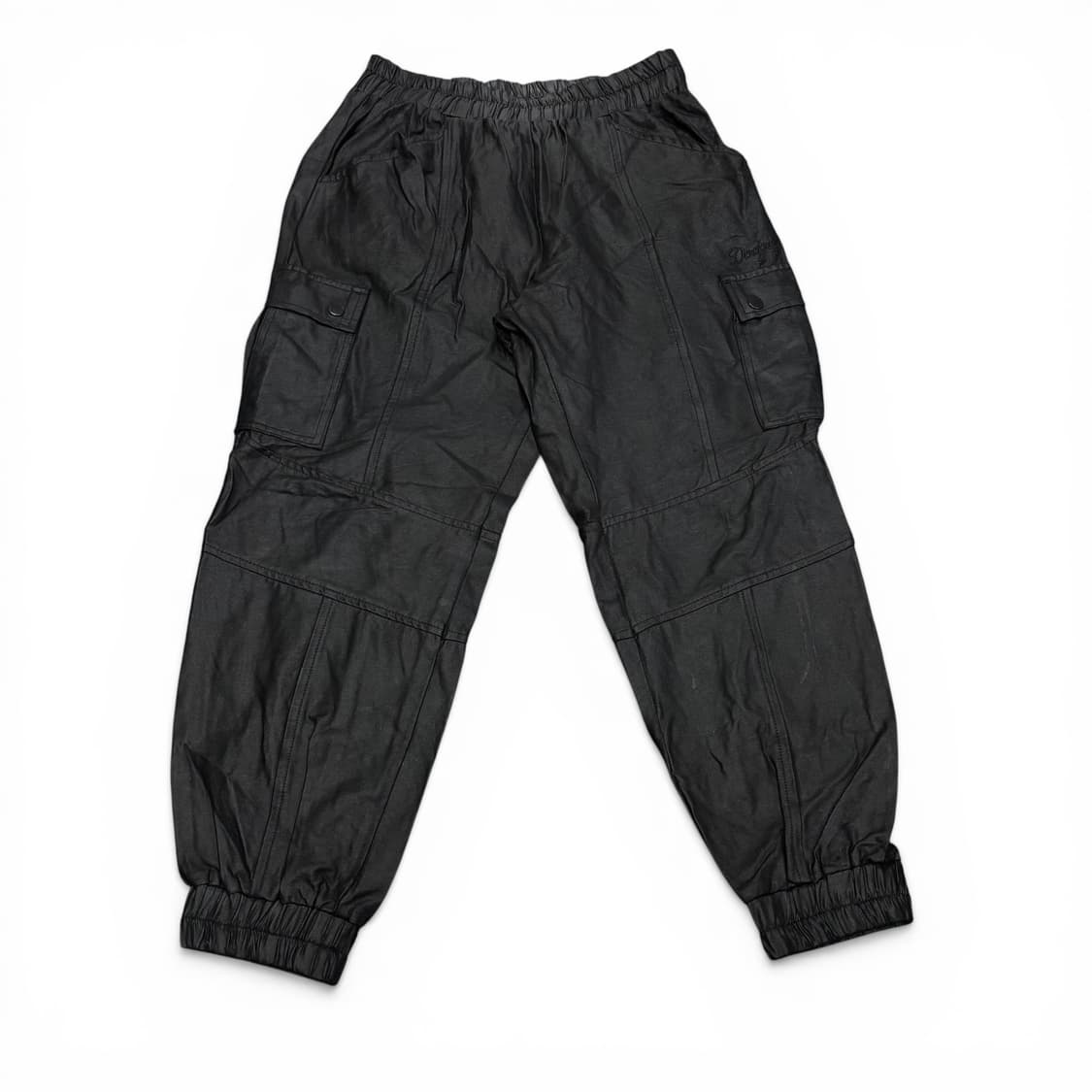 M MLB X KYE 카이 블랙 레더 카고 조거팬츠 상품이미지1